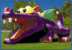 Dinosaur Hide and Slide Inflatable